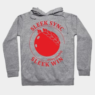 Showy Bowling. Sleek Win (red print) Hoodie